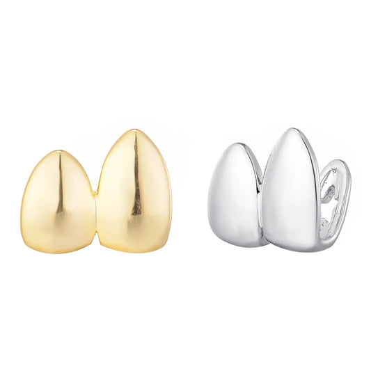 Gold Plated Teeth Caps Grillz Top & Bottom
